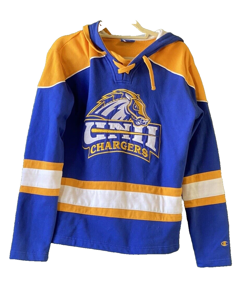 Champion University of New Haven Sweater Mens Small Chargers UNH College Hoodie
